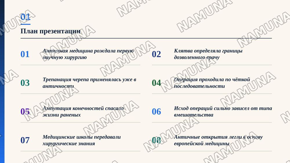Хирургические методы в Древней Греции и Риме — zamonaviy taqdimot, 2-slayd