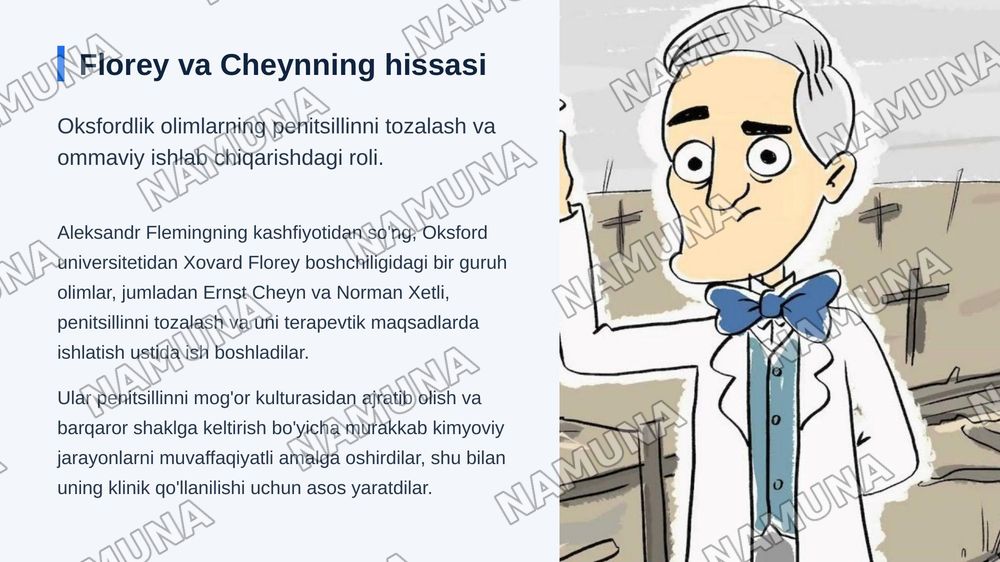 Aleksandr Fleming Alfred Nobel sohibi — zamonaviy taqdimot, 8-slayd