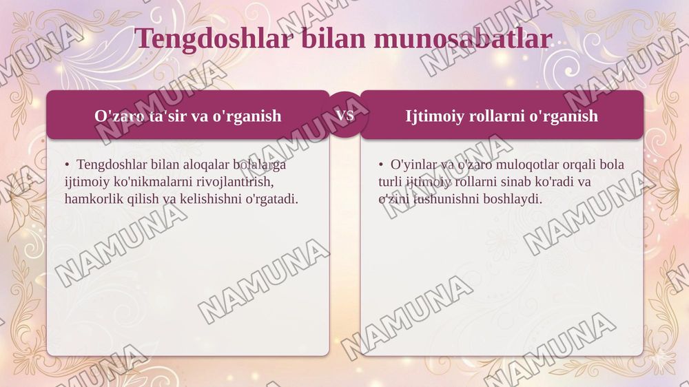 Shaxsning shakllanishiga ta'lim , tarbiya, oila , tengdoshlar va ijtimoiy muhitning ta'sirini tahlil qilish — taqdimot, 7-slayd