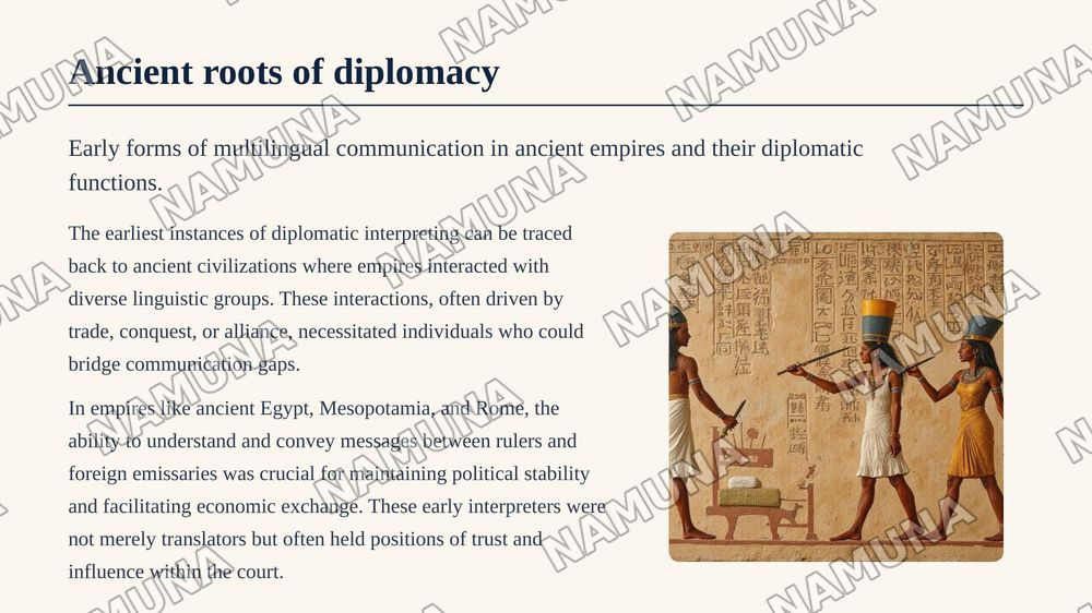 History of diplomatic interpreting — zamonaviy taqdimot, 3-slayd