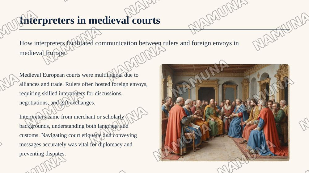 History of diplomatic interpreting — zamonaviy taqdimot, 5-slayd