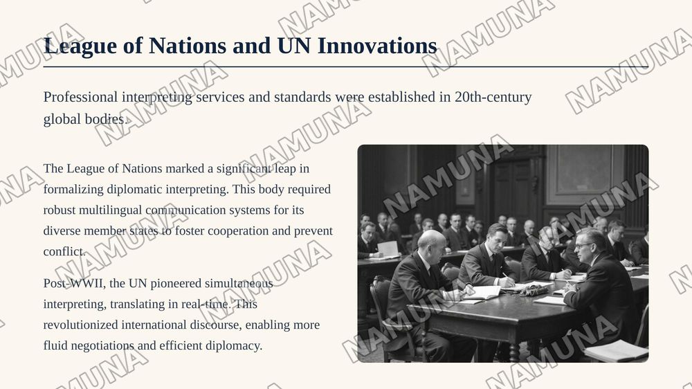 History of diplomatic interpreting — zamonaviy taqdimot, 8-slayd