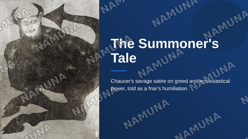 The summoner's tale — zamonaviy taqdimot, 1-slayd
