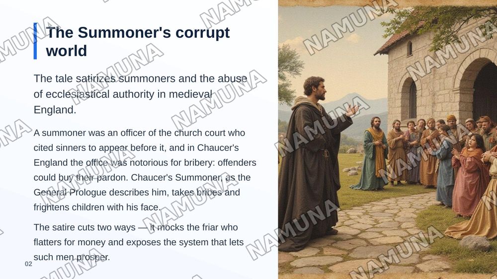 The summoner's tale — zamonaviy taqdimot, 3-slayd
