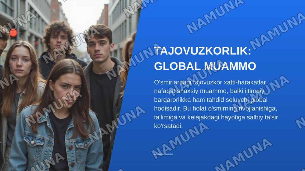 O'smirlarda tajovuzkor xatti harakatlarning psixologik omillar — zamonaviy taqdimot, 3-slayd