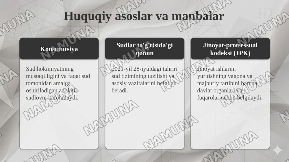 Jinoyat sudlari — taqdimot, 4-slayd