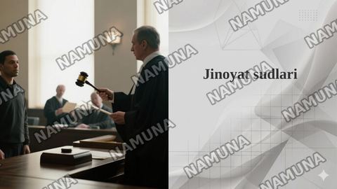 Jinoyat sudlari — taqdimot