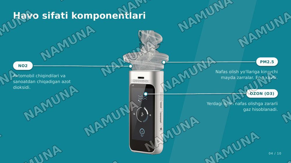 Havo, suv va tuproq gigeniyasi — zamonaviy taqdimot, 4-slayd