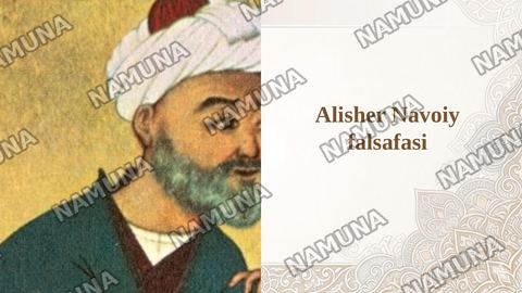 Alisher Navoiy falsafasi — taqdimot