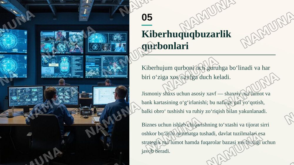 Internet tarmog‘ida amalga oshiriladigan huquqbuzarliklar va ularga qarshi kurashish — zamonaviy taqdimot, 6-slayd