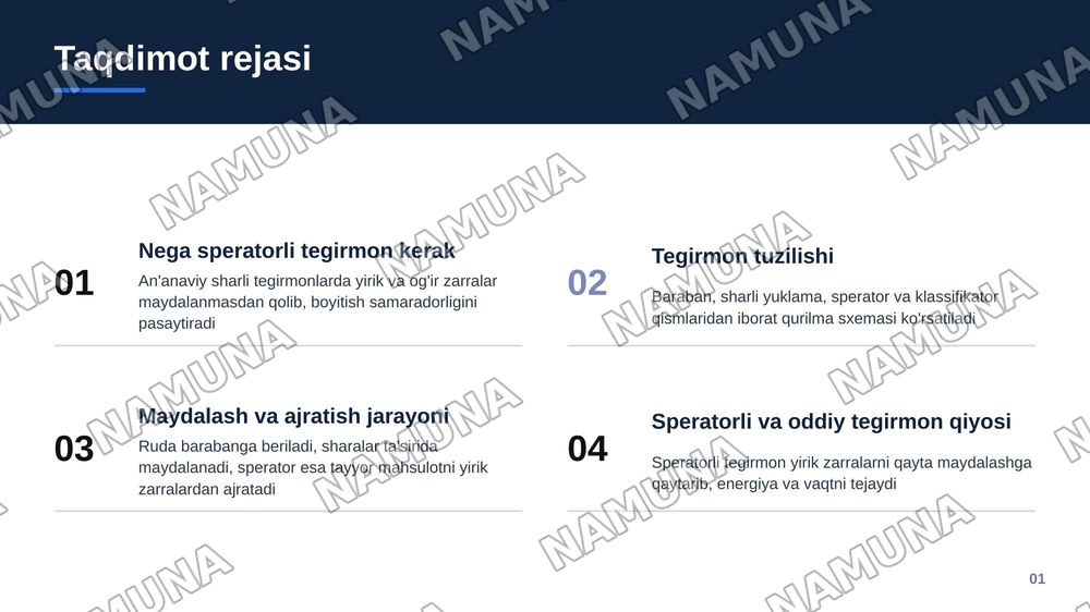 Speratorli sharli tegirmon — zamonaviy taqdimot, 2-slayd