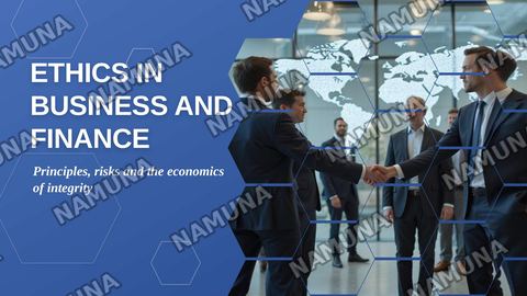 Ethics in business and finance — zamonaviy taqdimot