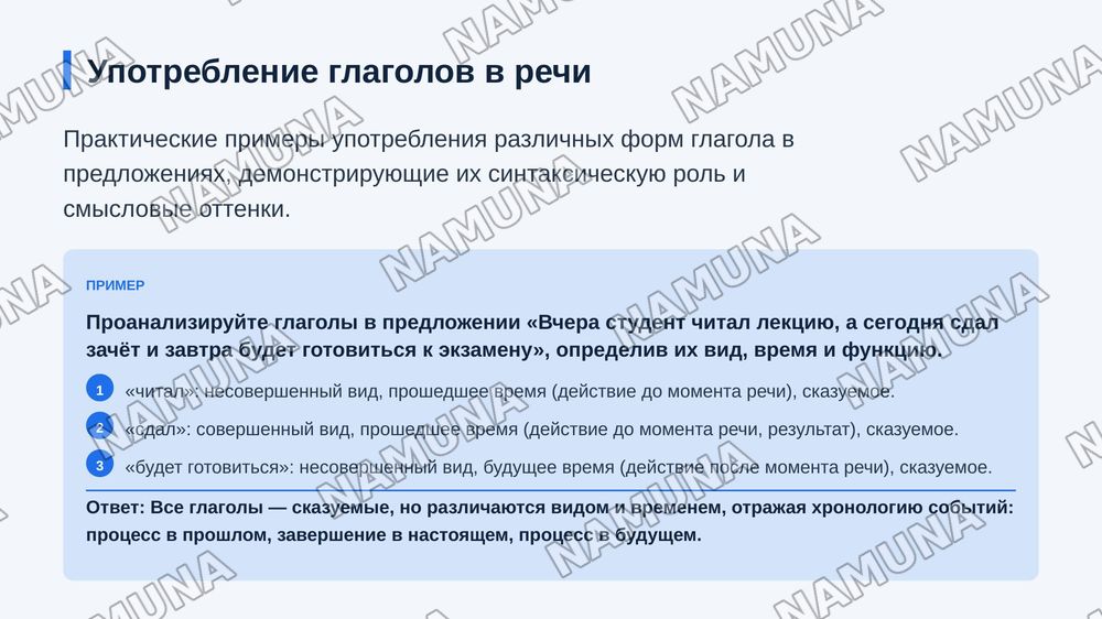 Глагол — zamonaviy taqdimot, 8-slayd