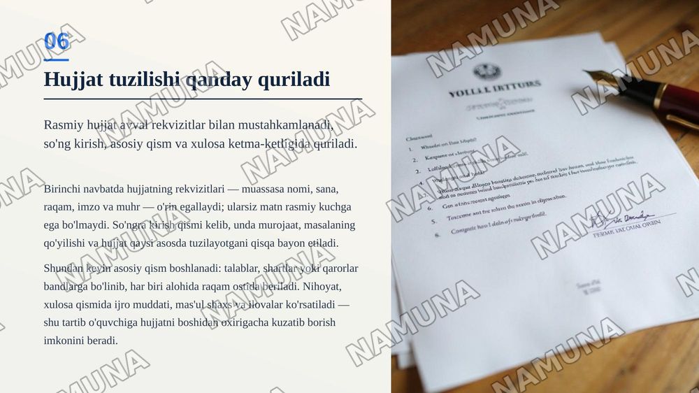 Rasmiy uslub va uning xususiyatlari — zamonaviy taqdimot, 7-slayd