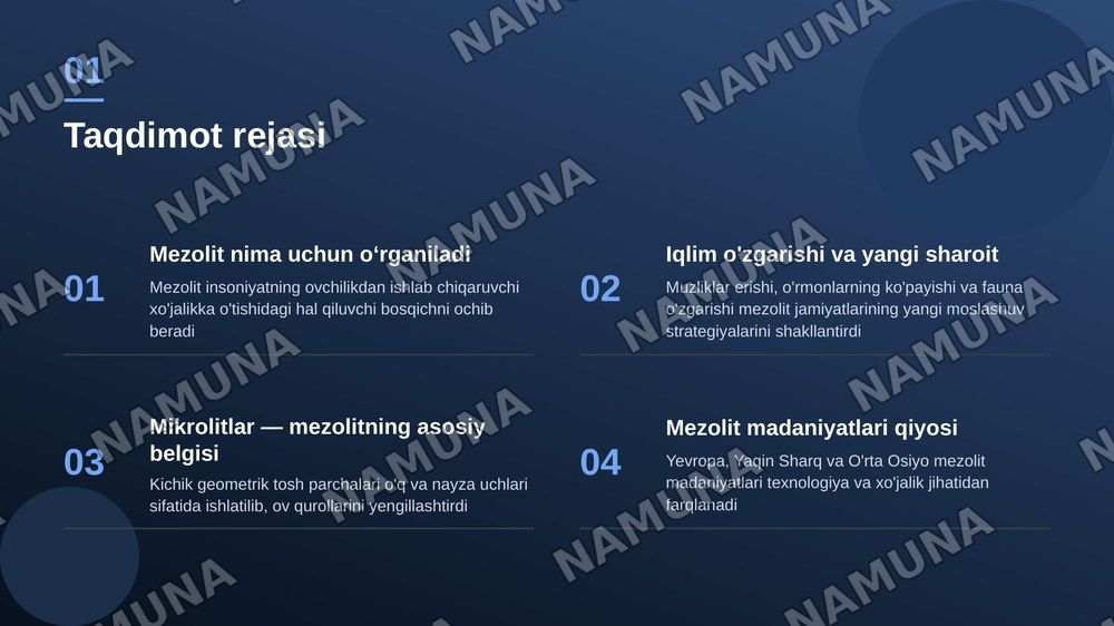 Mezolit davri arxeologiyasi — zamonaviy taqdimot, 2-slayd