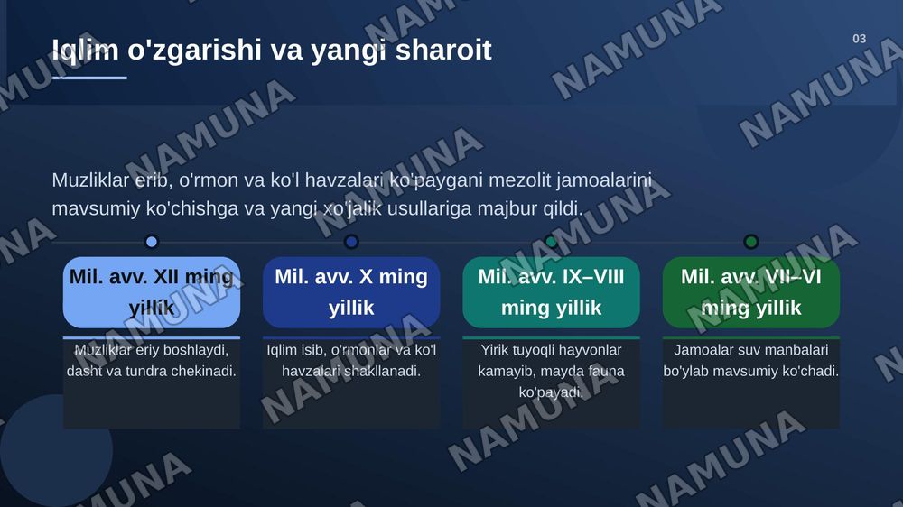 Mezolit davri arxeologiyasi — zamonaviy taqdimot, 4-slayd