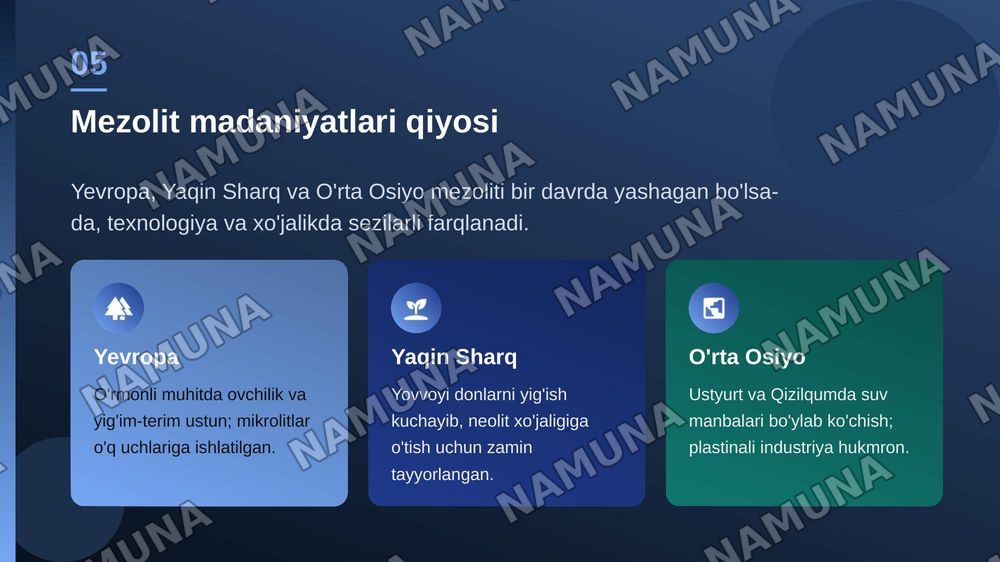 Mezolit davri arxeologiyasi — zamonaviy taqdimot, 6-slayd