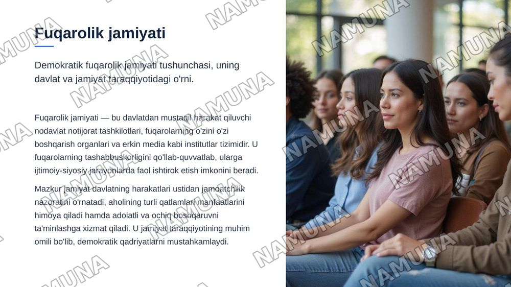 O‘zbekistnda demokraktik fuqarolik jamiyati asoslarning shakllanishi va amalga oshirilgan siyosiy islohotlar — zamonaviy taqdimot, 3-slayd