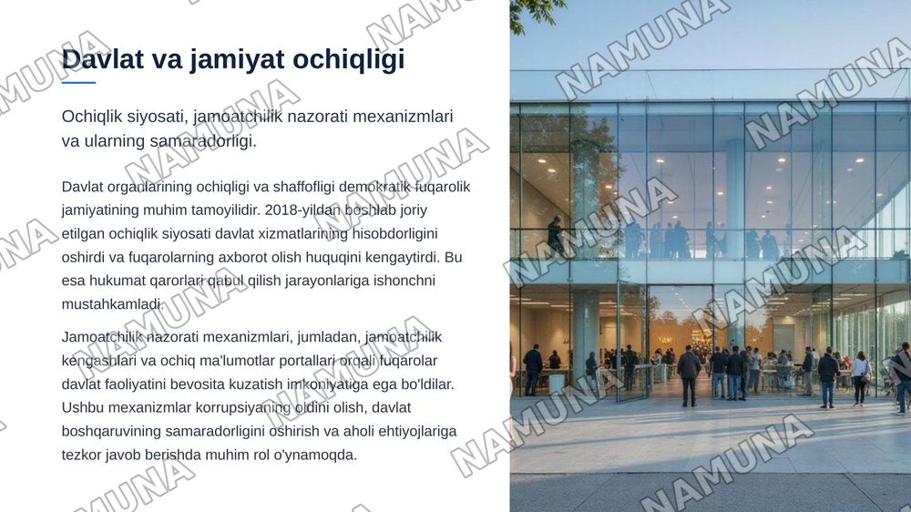 O‘zbekistnda demokraktik fuqarolik jamiyati asoslarning shakllanishi va amalga oshirilgan siyosiy islohotlar — zamonaviy taqdimot, 7-slayd