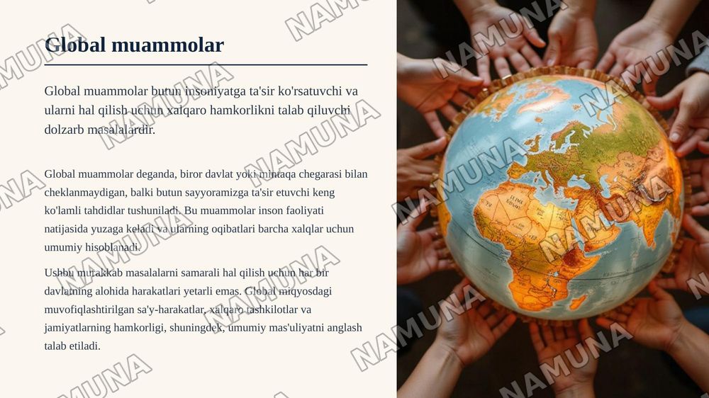 Global problems — zamonaviy taqdimot, 4-slayd