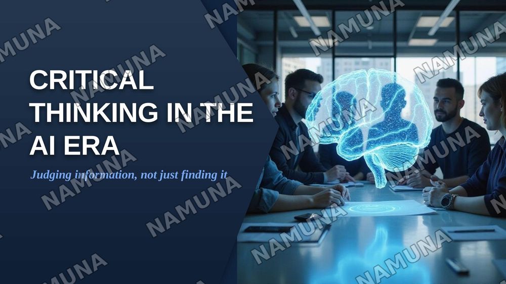 Critical Thinking in the AI Era — zamonaviy taqdimot, 1-slayd