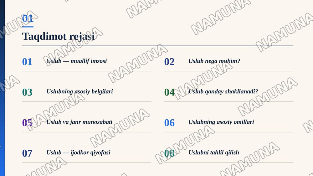 Ijodkor uslubi — zamonaviy taqdimot, 2-slayd