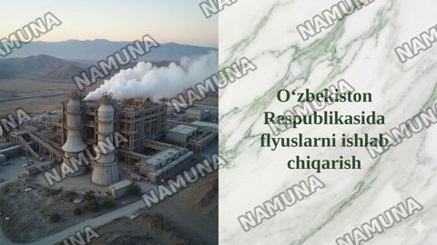 Oʻzbekiston Respublikasida flyuslarni ishlab chiqarish — taqdimot