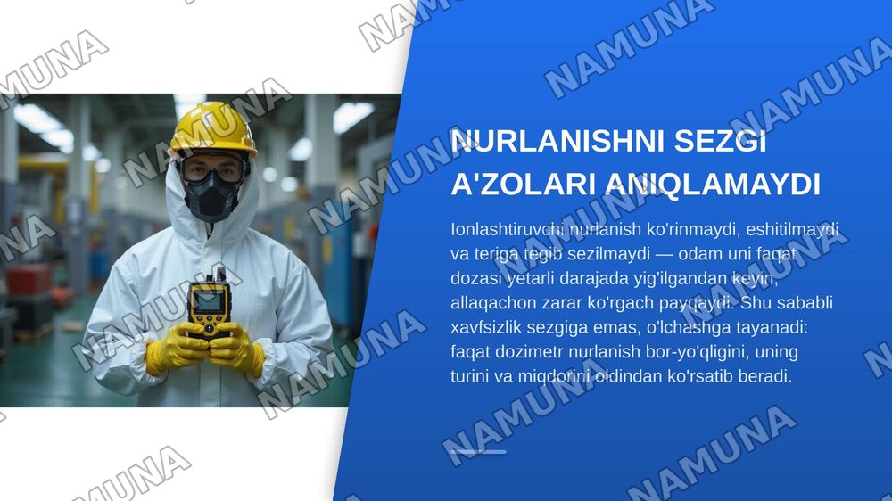 Dozimetrik asboblar va usullari — zamonaviy taqdimot, 3-slayd