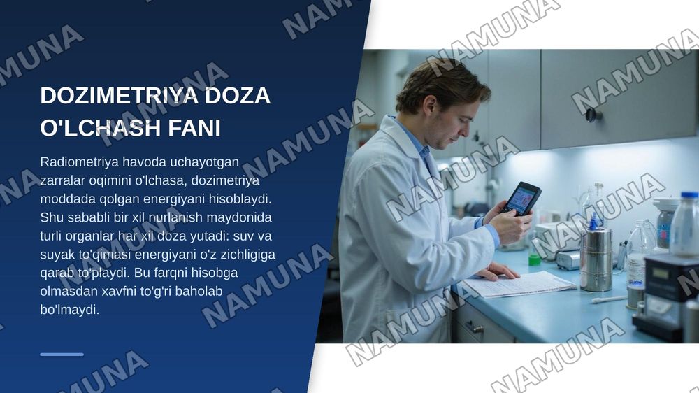 Dozimetrik asboblar va usullari — zamonaviy taqdimot, 4-slayd
