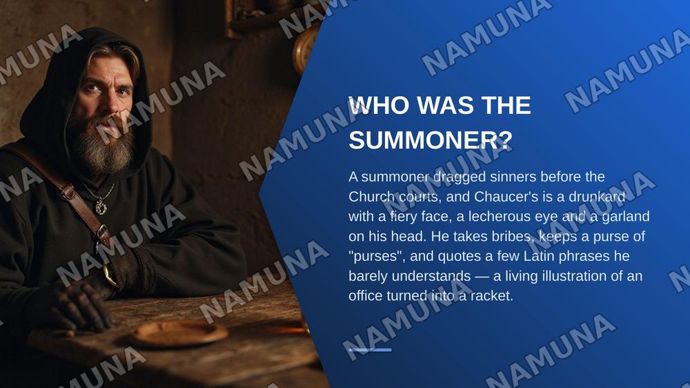 The summoner's tale — zamonaviy taqdimot, 3-slayd