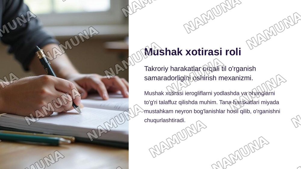 Toki Satoshi metodikasi asosida nutq a'zolari, mushak harakatlari va vizual ta'lim usullari.Xitoy  tili misolida. — zamonaviy taqdimot, 7-slayd