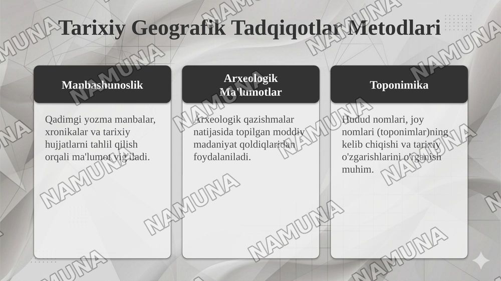 O'rta Osiyo  tarixiy gegrafiyasi   amaliy tarixiy geografik haritalar — taqdimot, 7-slayd