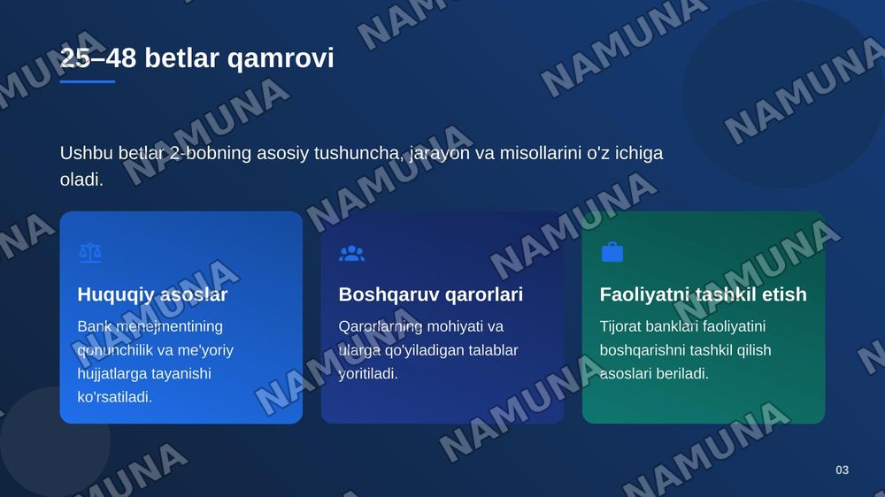 2 bob 25dan 48 betgacha bolgan malumotlarni — zamonaviy taqdimot, 4-slayd