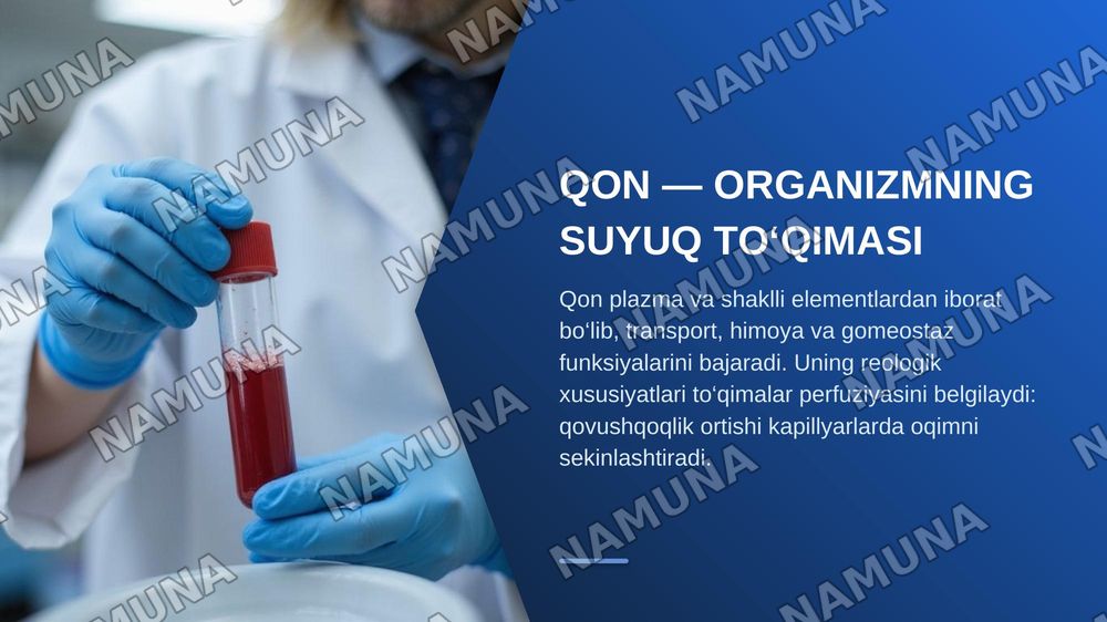 Qon patofiziologiyasi. Qon reologik xususiyatlarining o‘zgarishi. Eritrotsitlar, genez va patologik shakldagi eritrotsitlar. Turli xil anemiyalarda periferik qon manzarasini o‘rganish. — zamonaviy taqdimot, 3-slayd