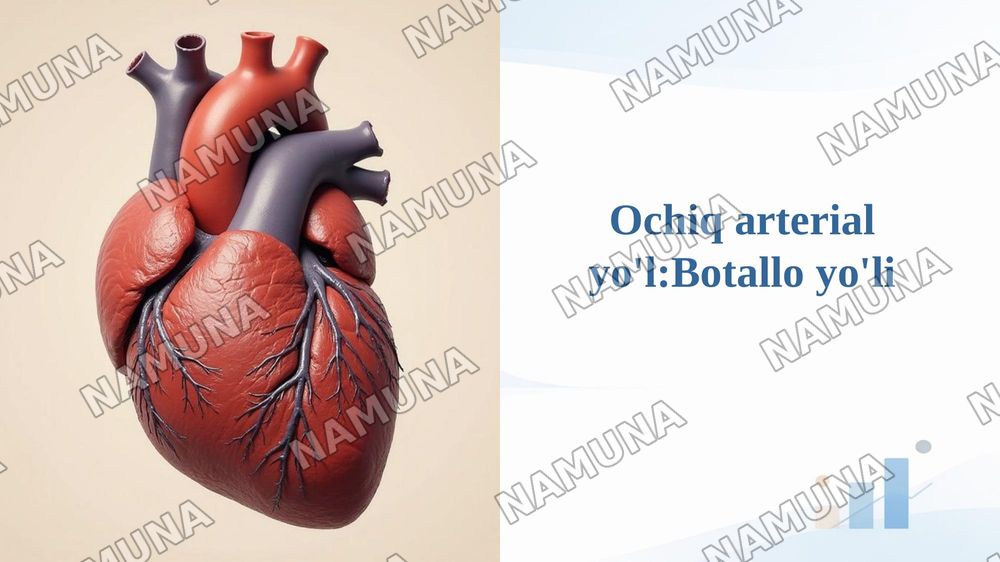 Ochiq arterial yo'l:Botallo yo'li — taqdimot, 1-slayd