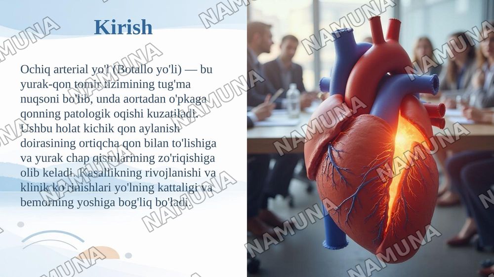 Ochiq arterial yo'l:Botallo yo'li — taqdimot, 3-slayd