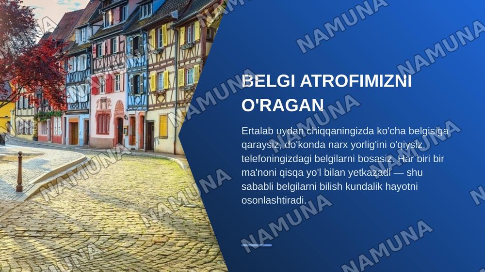 Qanday belgi — zamonaviy taqdimot, 3-slayd