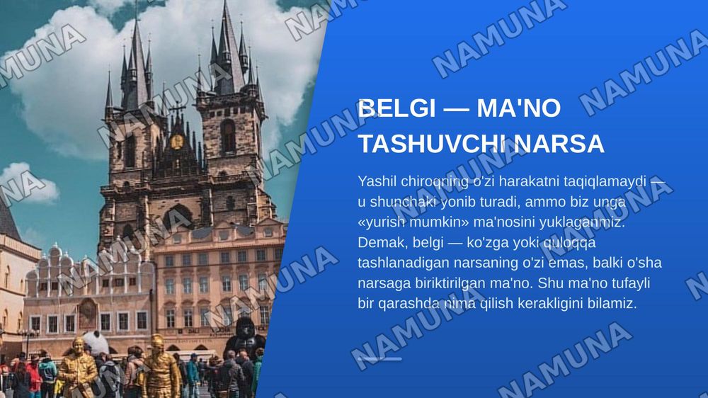 Qanday belgi — zamonaviy taqdimot, 4-slayd