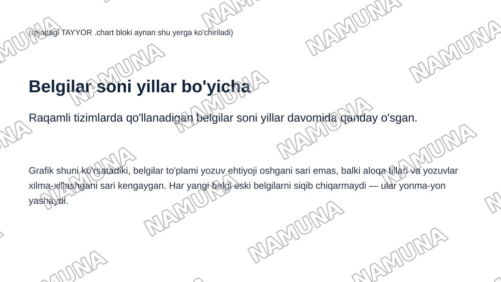 Qanday belgi — zamonaviy taqdimot, 8-slayd