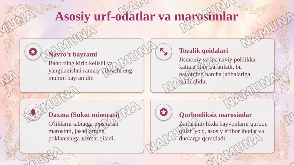 Zardushtiylik dini tarixi — taqdimot, 6-slayd