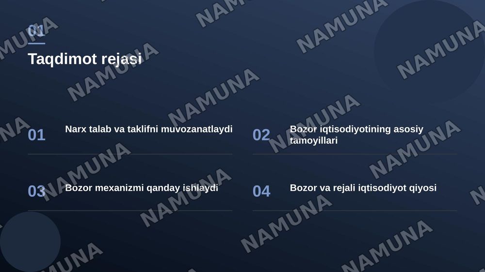 Bozor iqtisodiyoti — zamonaviy taqdimot, 2-slayd