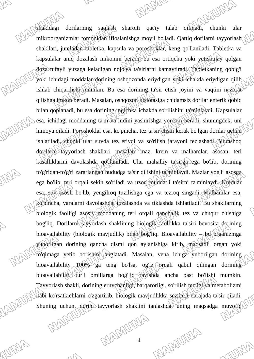 Dori vositalari va ulardan foydalanish usullari. Dori vositalarining shakli, saqlash shartlari. Davolash rejimi, yuborish usullari. Eng keng tarqalgan nojo'ya tasvirlar va asoratlar — mustaqil ish, 4-varaq