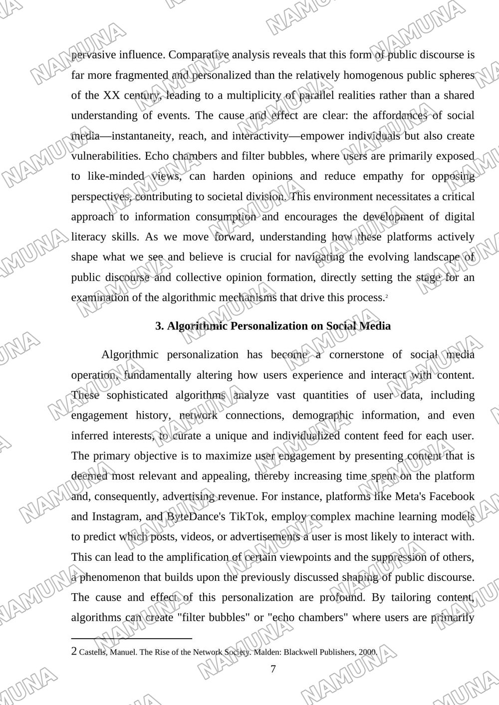 Social Media and Communication — mustaqil ish, 7-varaq