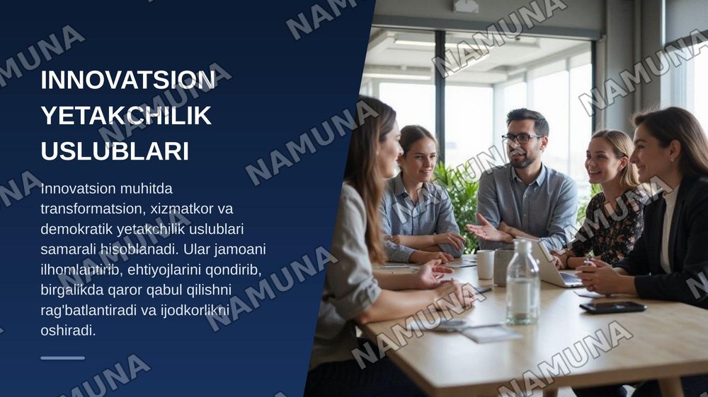 Korxonada innovatsion faoliyatni moliyalashtirish manbalari. Innovatsion o‘zgarishlarda rahbarning roli va yetakchilik uslublari. — zamonaviy taqdimot, 7-slayd