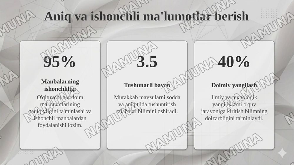 Pedagogik mulogot yslublari — taqdimot, 8-slayd