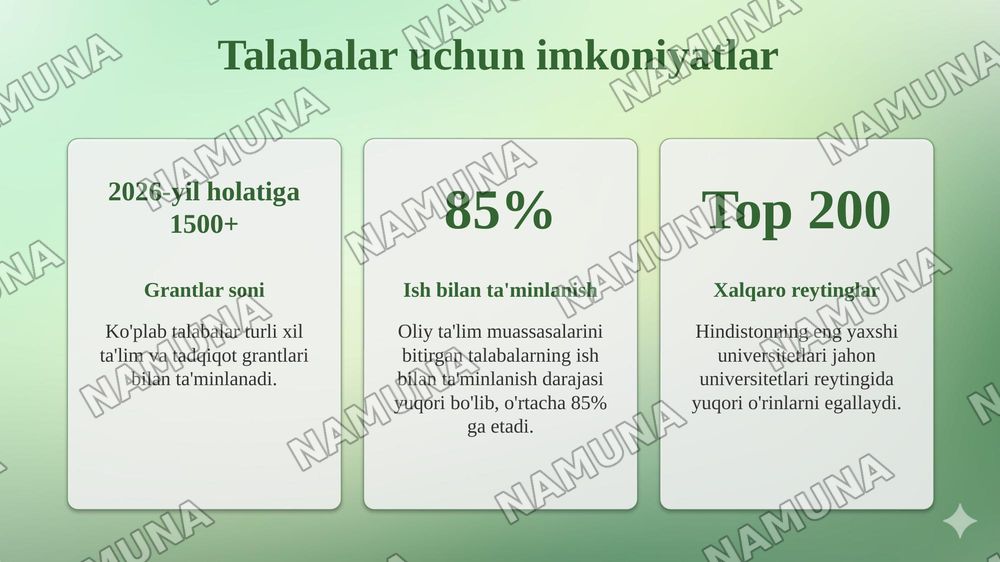 Hindiston talim taraqqiyoti — taqdimot, 8-slayd