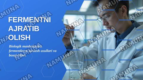 Fermentni ajratib olish — zamonaviy taqdimot