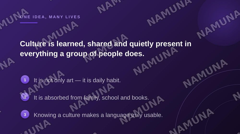 Introduction to and overview of the course:Defining conceps of culture — zamonaviy taqdimot, 7-slayd