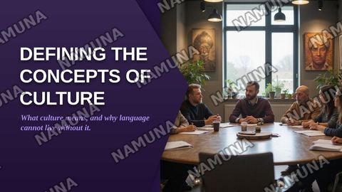 Introduction to and overview of the course:Defining conceps of culture — zamonaviy taqdimot