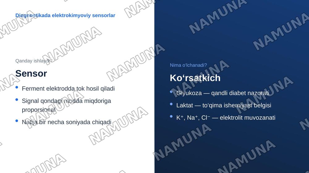 Metabolizm jarayonida energiya hosil bo’lishi va sarflanishi. Elektrokimyoviy davolash va diagnostika usullari — zamonaviy taqdimot, 6-slayd